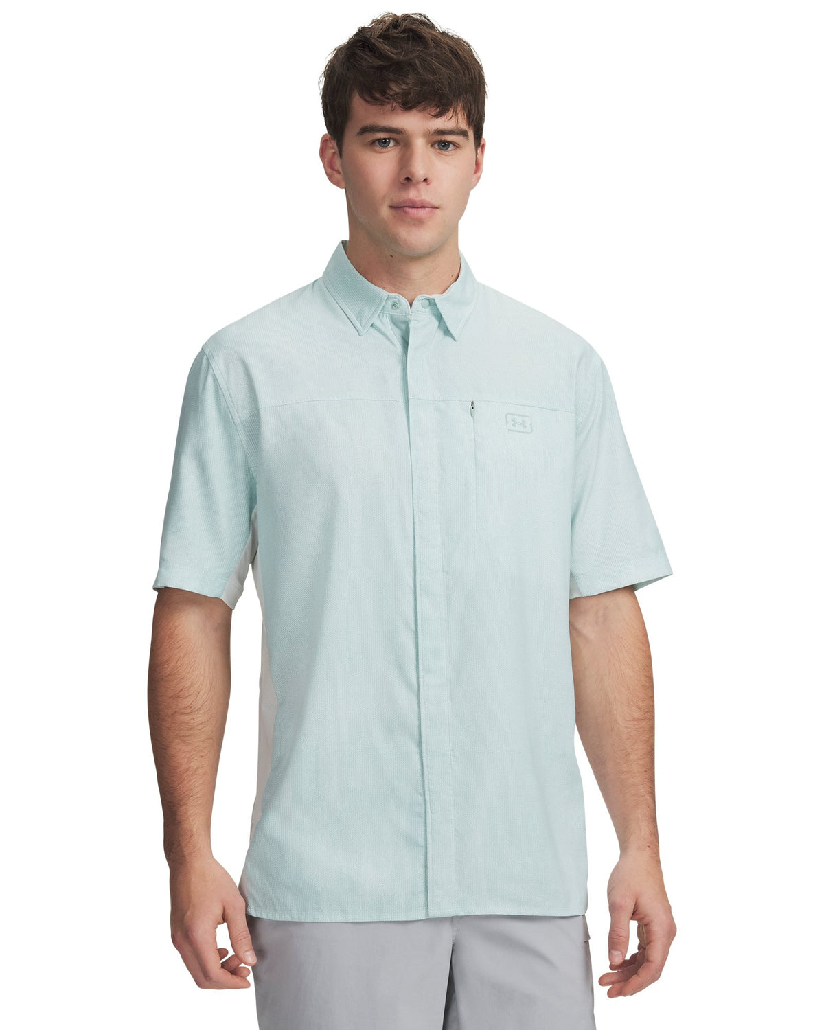 UA Fish Pro Hybrid Printed Men's Short Sleeve - Green