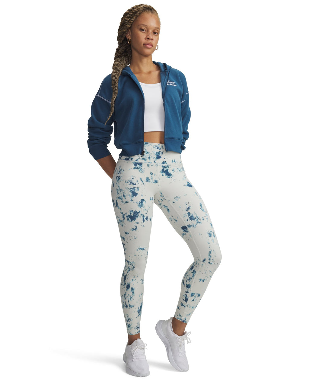 UA Meridian Printed Women's Leggings - White