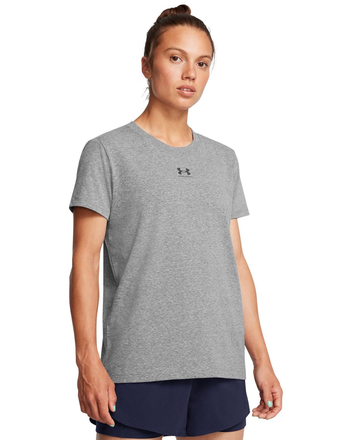 UA Rival Core Women's Short Sleeve - Gray