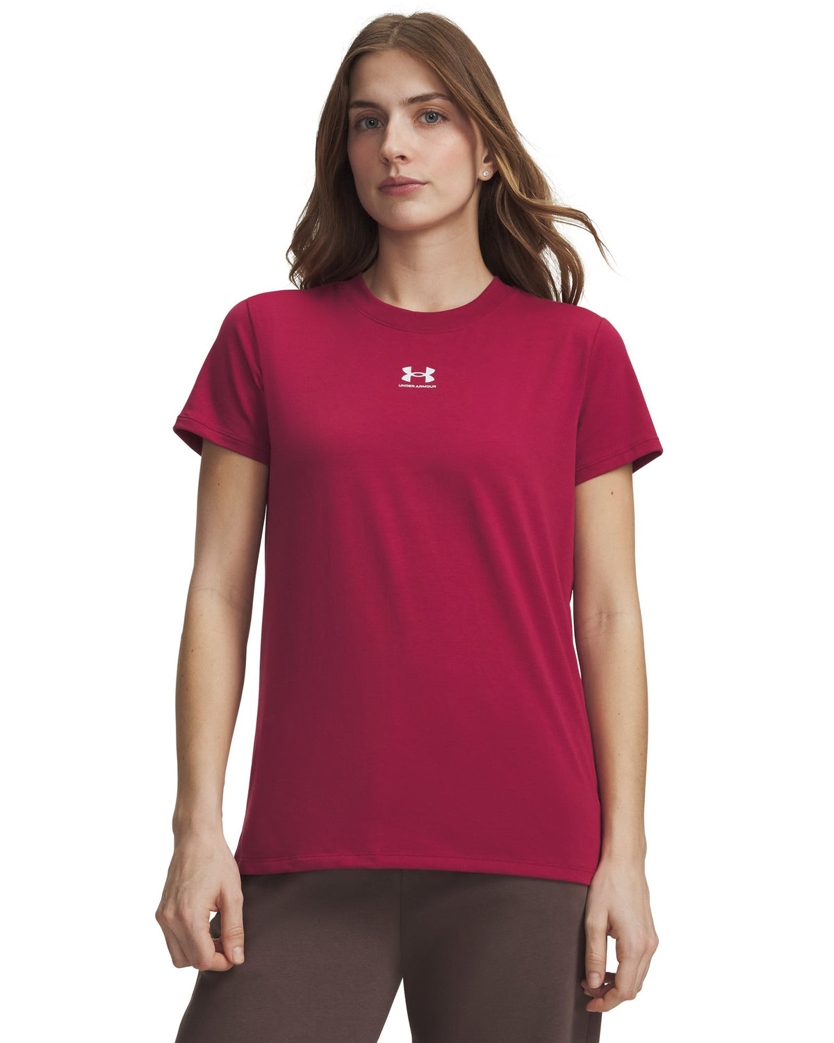 UA Rival Core Women's Short Sleeve - Red