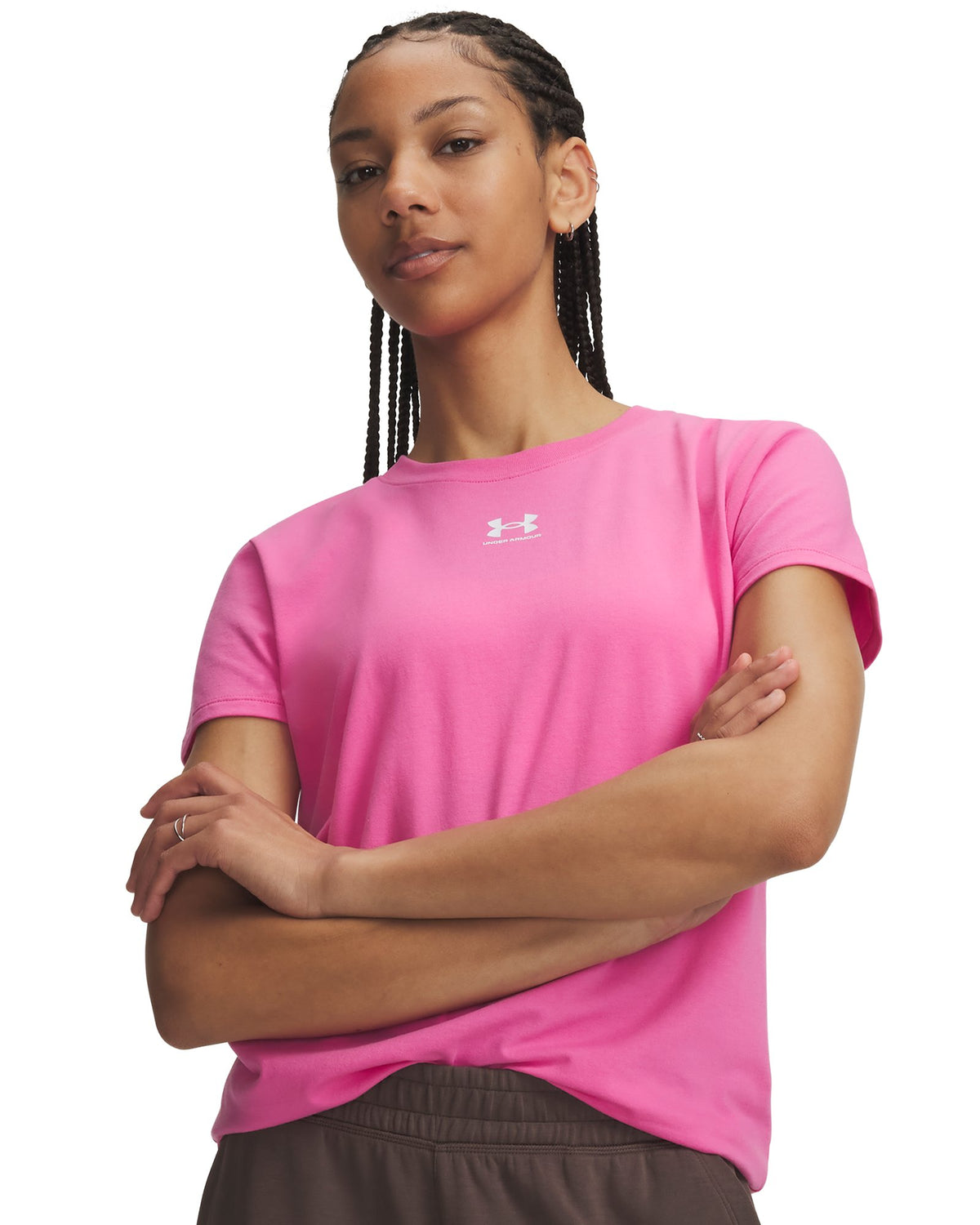 UA Rival Core Women's Short Sleeve - Pink