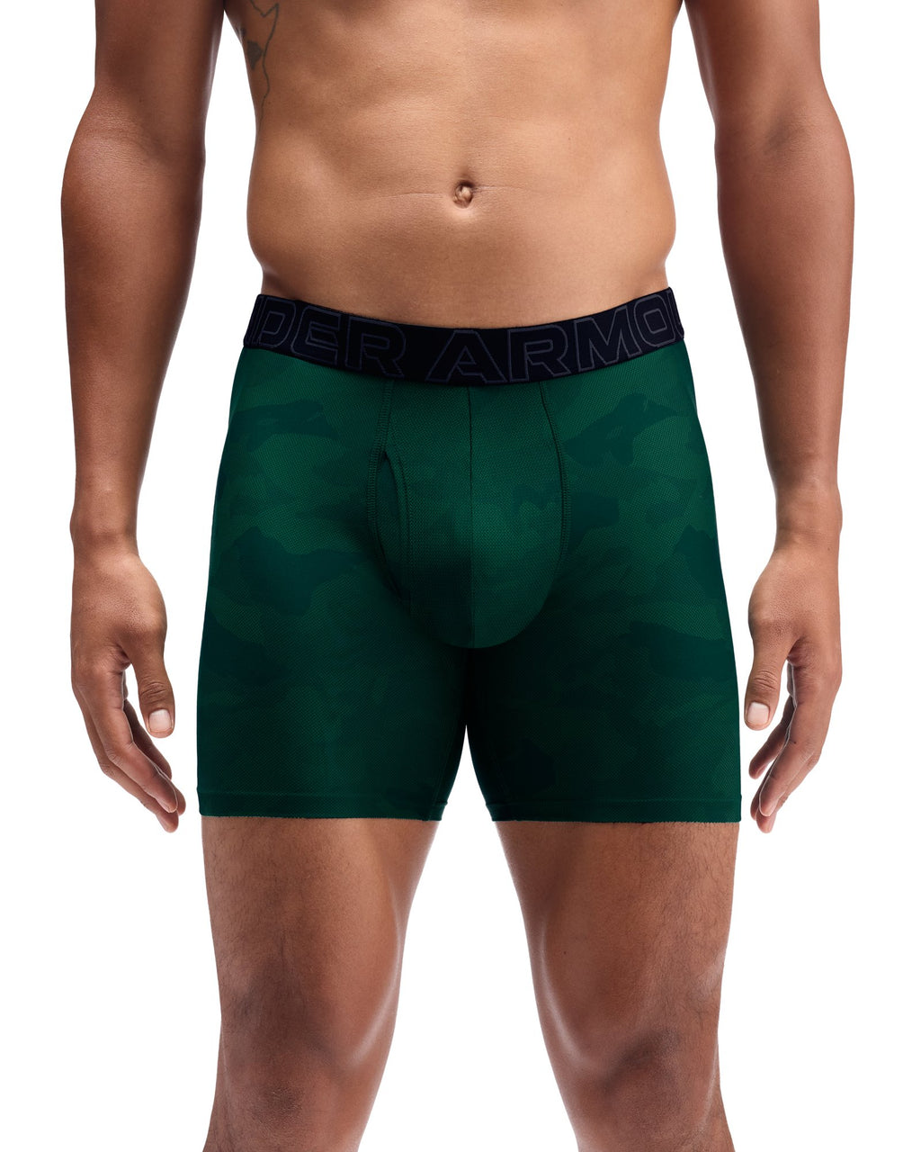 UA Performance Tech™ Printed Men's 6" Boxerjock® - Black
