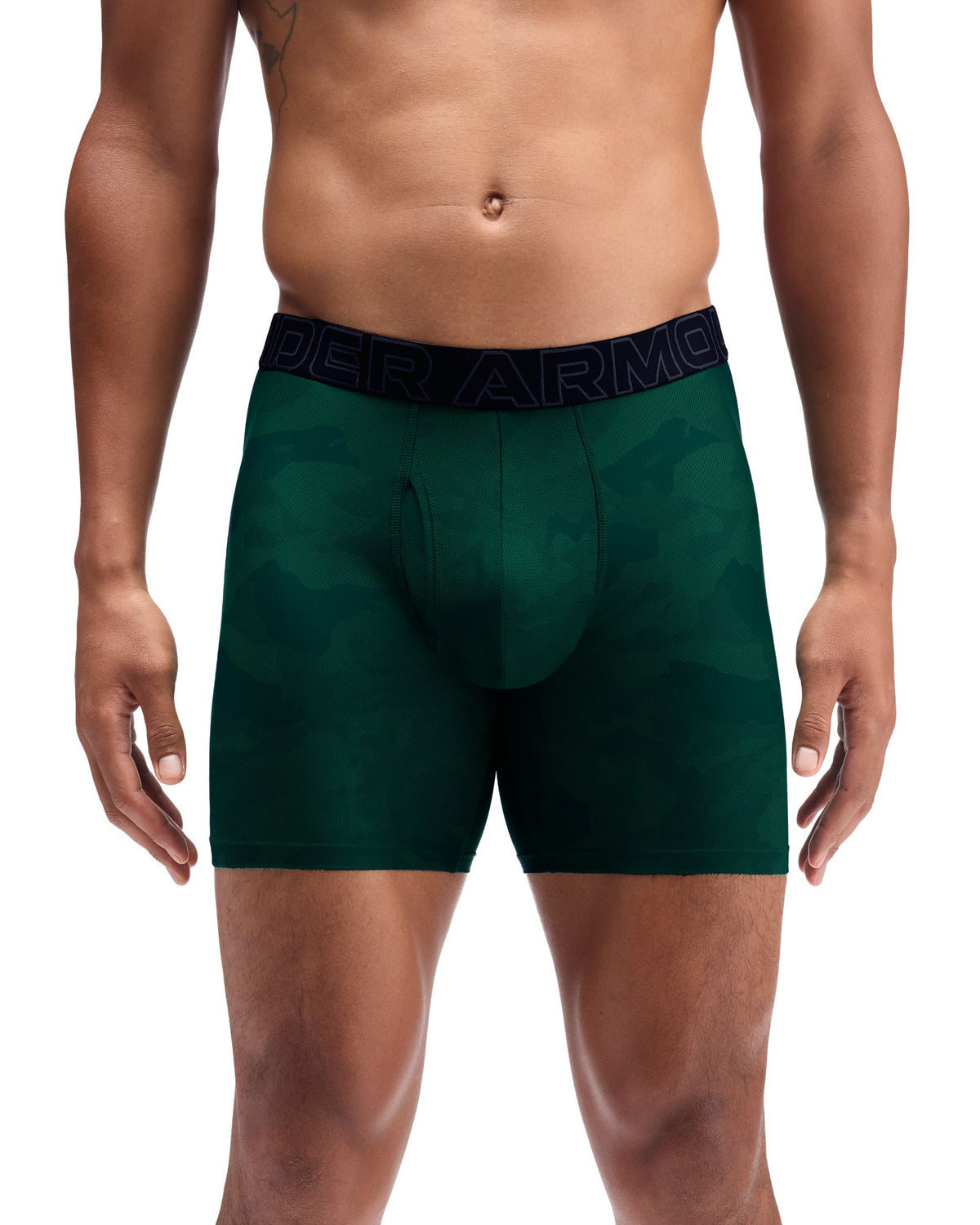 UA Performance Tech™ Printed Men's 6" Boxerjock® - Black