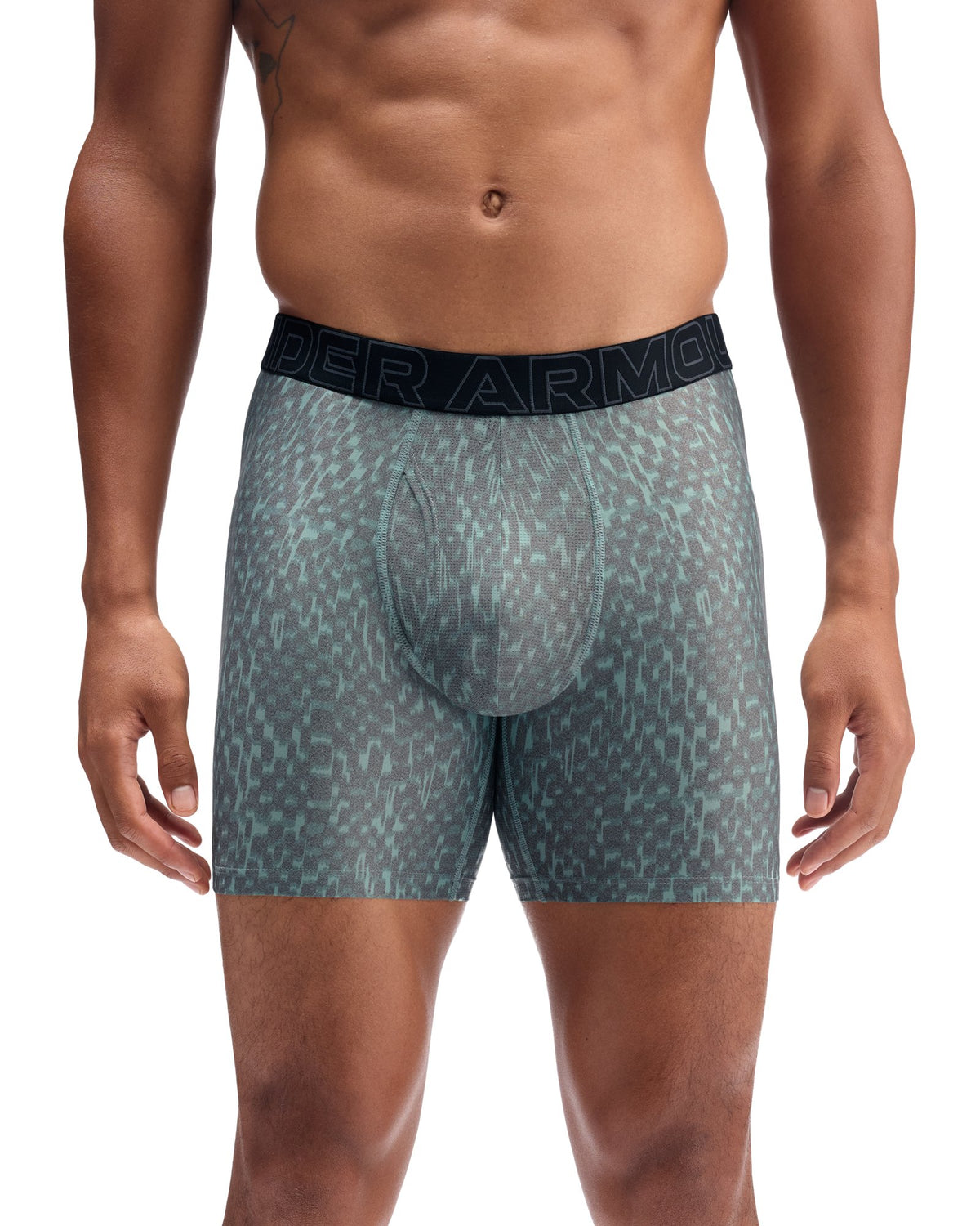 UA Performance Tech™ Printed Men's 6" Boxerjock® - Blue