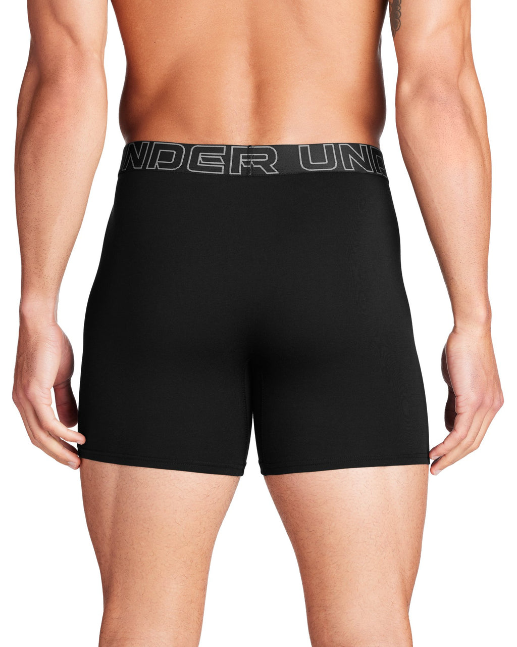 UA Performance Cotton Men's 6" 3-Pack Boxerjock® - Black