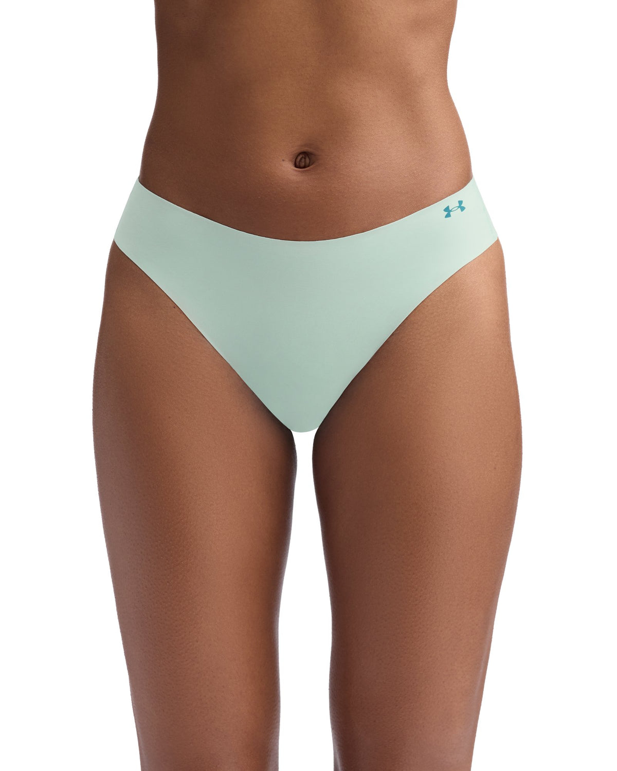 UA Pure Stretch Printed Women's 3-Pack No Show Thong - Blue