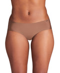 UA Pure Stretch Women's 3-Pack No Show Hipster - Brown