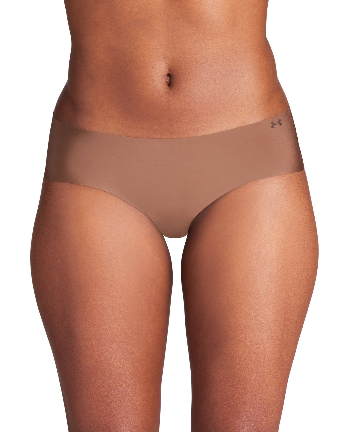 UA Pure Stretch Women's 3-Pack No Show Hipster - Brown