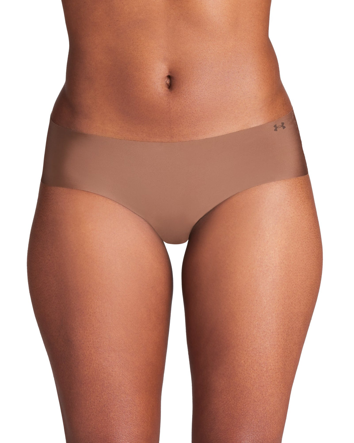 UA Pure Stretch Women's 3-Pack No Show Hipster - Brown