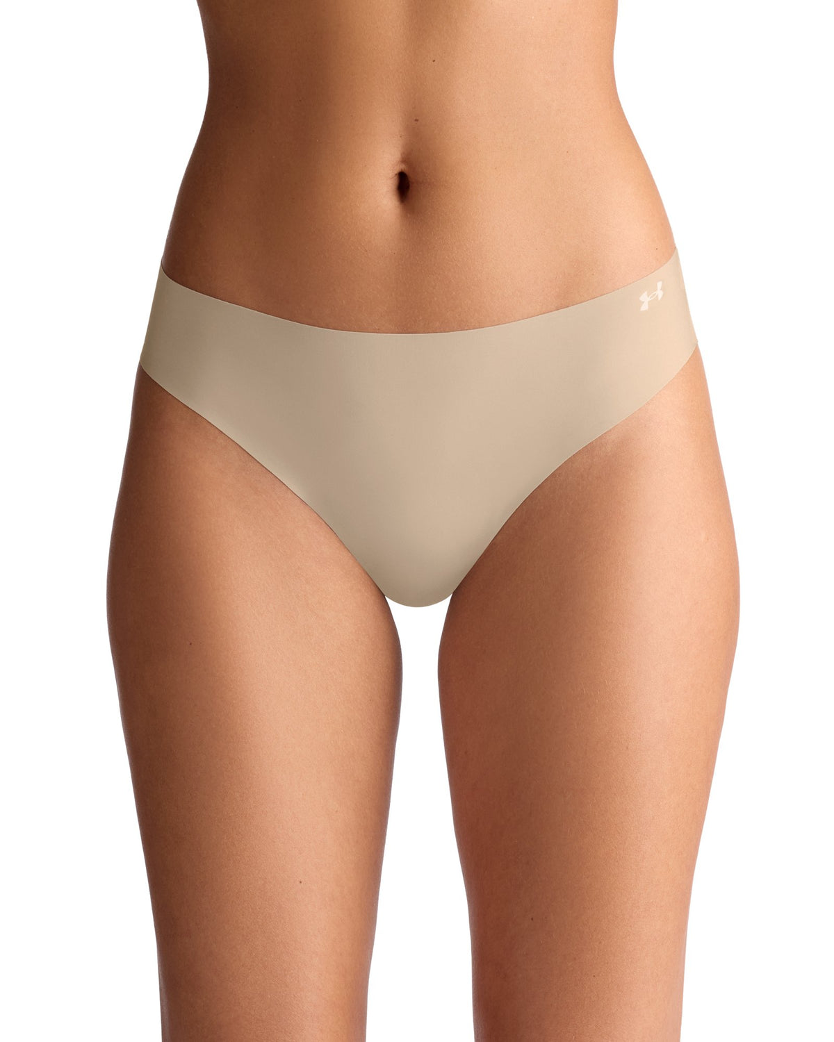 UA Pure Stretch Women's 3-Pack No Show Bikini - Brown