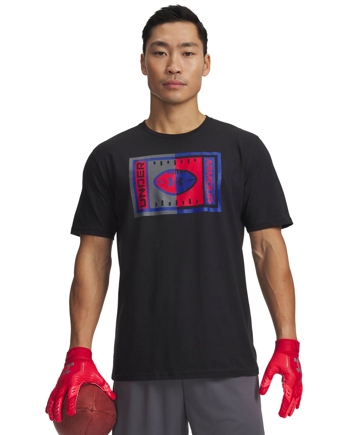 UA Football Icon Men's Short Sleeve - Black