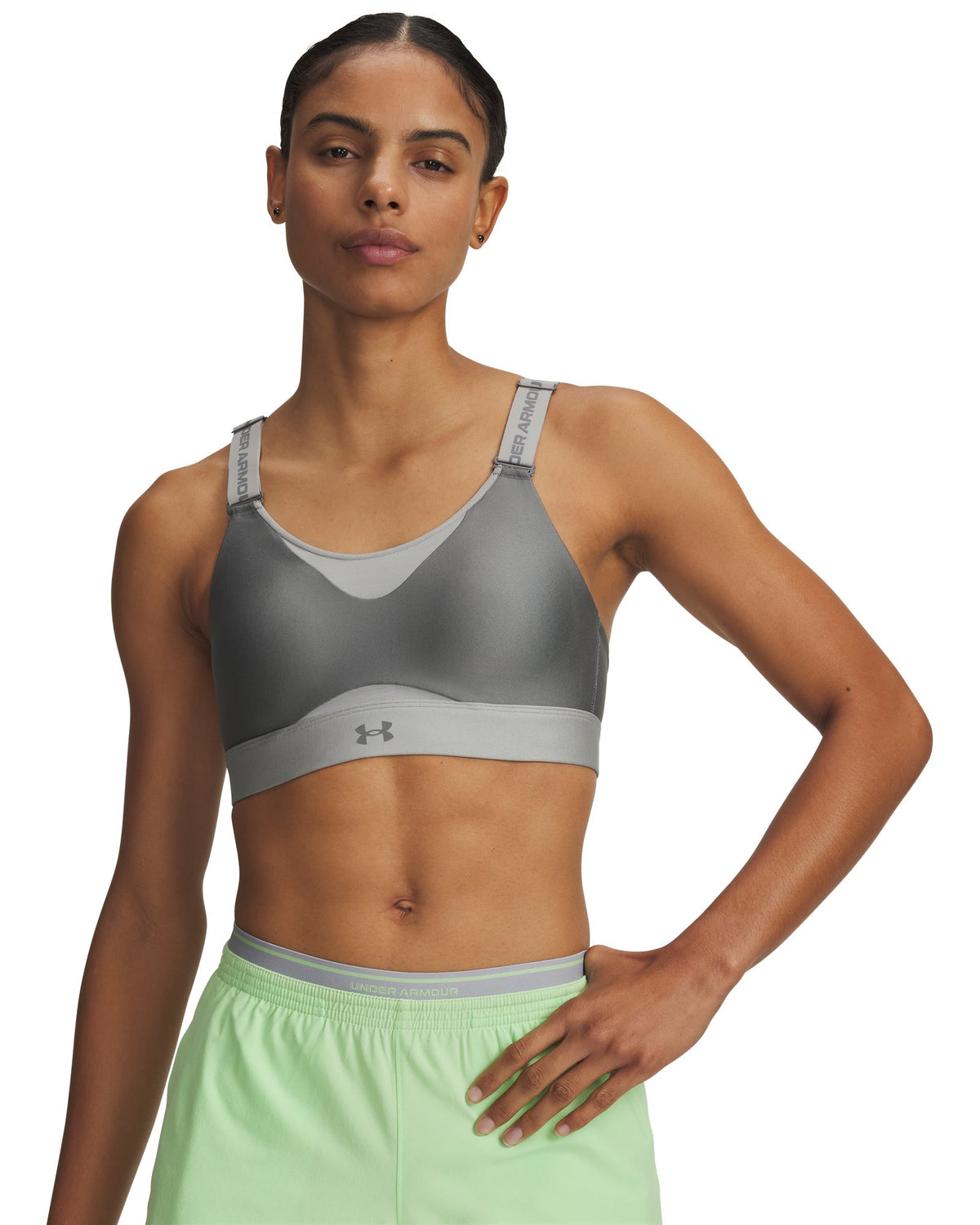 UA Infinity 2.0 High Women's Sports Bra - Green