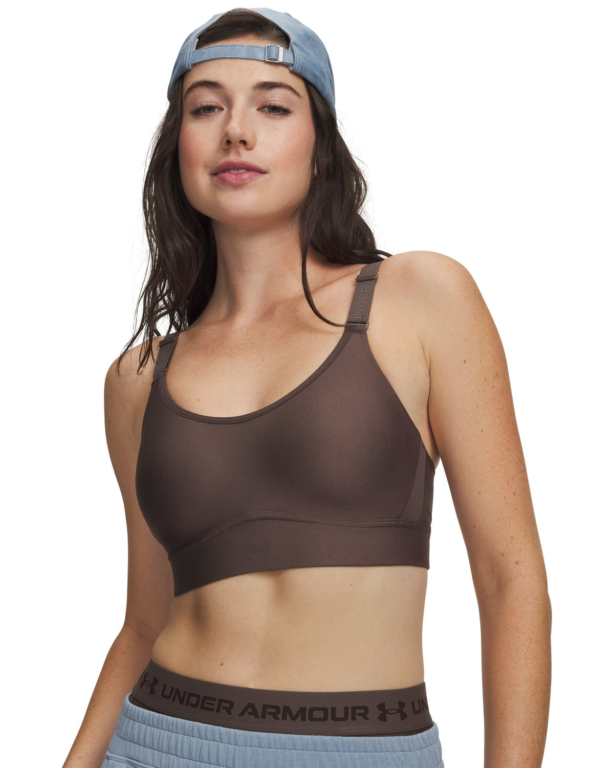 UA Infinity 2.0 Mid Women's Sports Bra - Brown