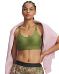 UA Infinity 2.0 Mid Women's Sports Bra - Green