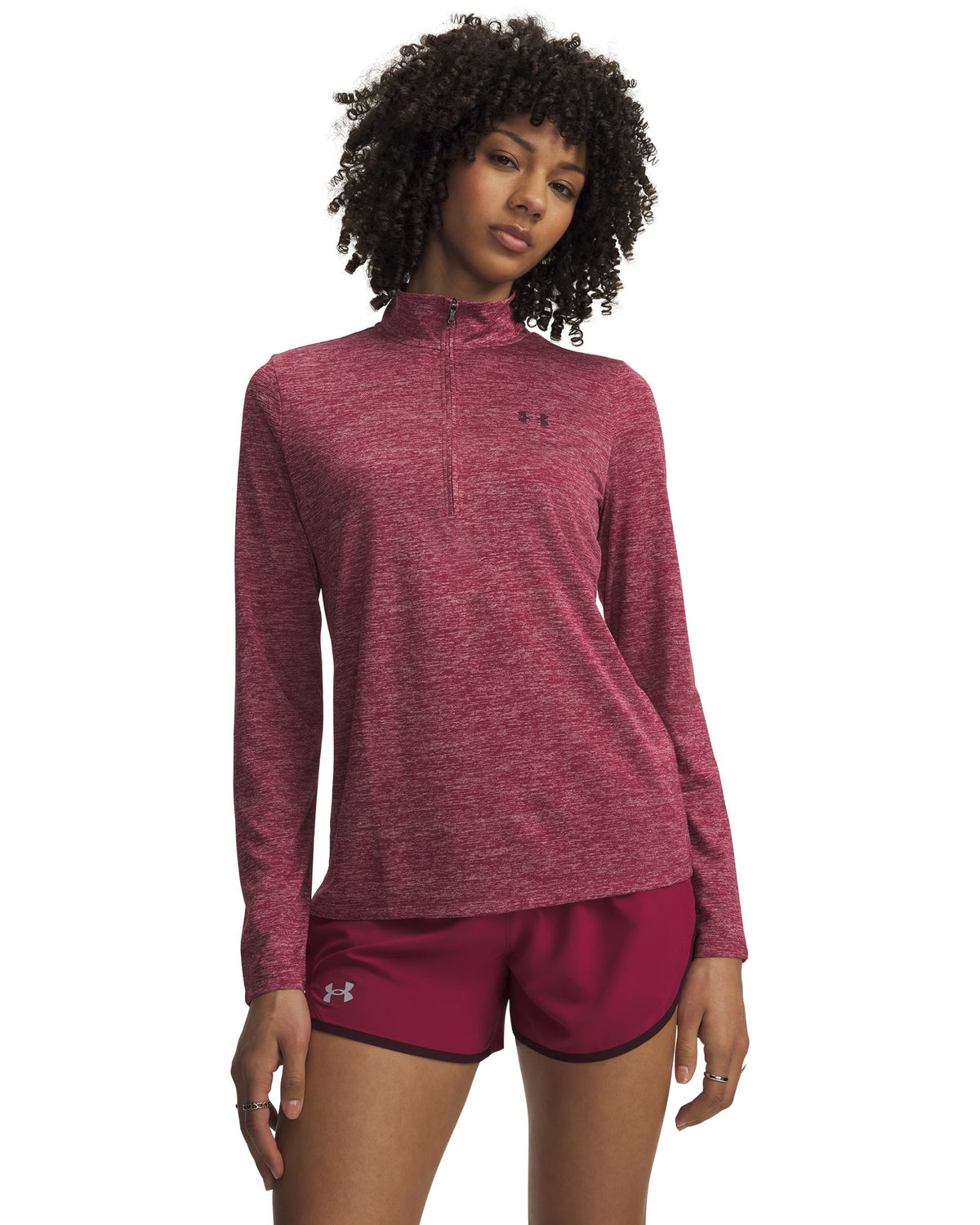 UA Tech™ Twist Women's ½ Zip - Red