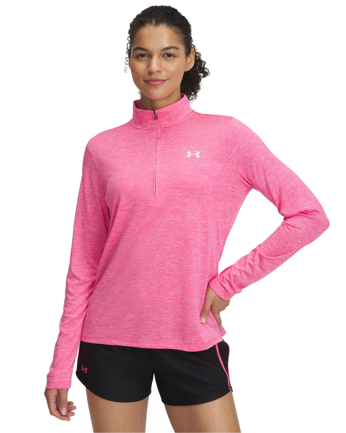 UA Tech™ Twist Women's ½ Zip - Pink