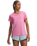 UA Tech™ Twist Women's V-Neck Short Sleeve - Pink