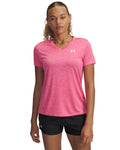 UA Tech™ Twist Women's V-Neck Short Sleeve - Pink