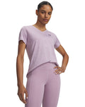UA Tech™ Twist Women's V-Neck Short Sleeve - Pink