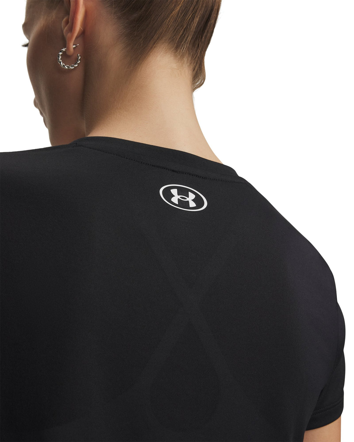 UA Tech™ Women's V-Neck Short Sleeve - Black