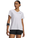 UA Tech™ Women's V-Neck Short Sleeve - White