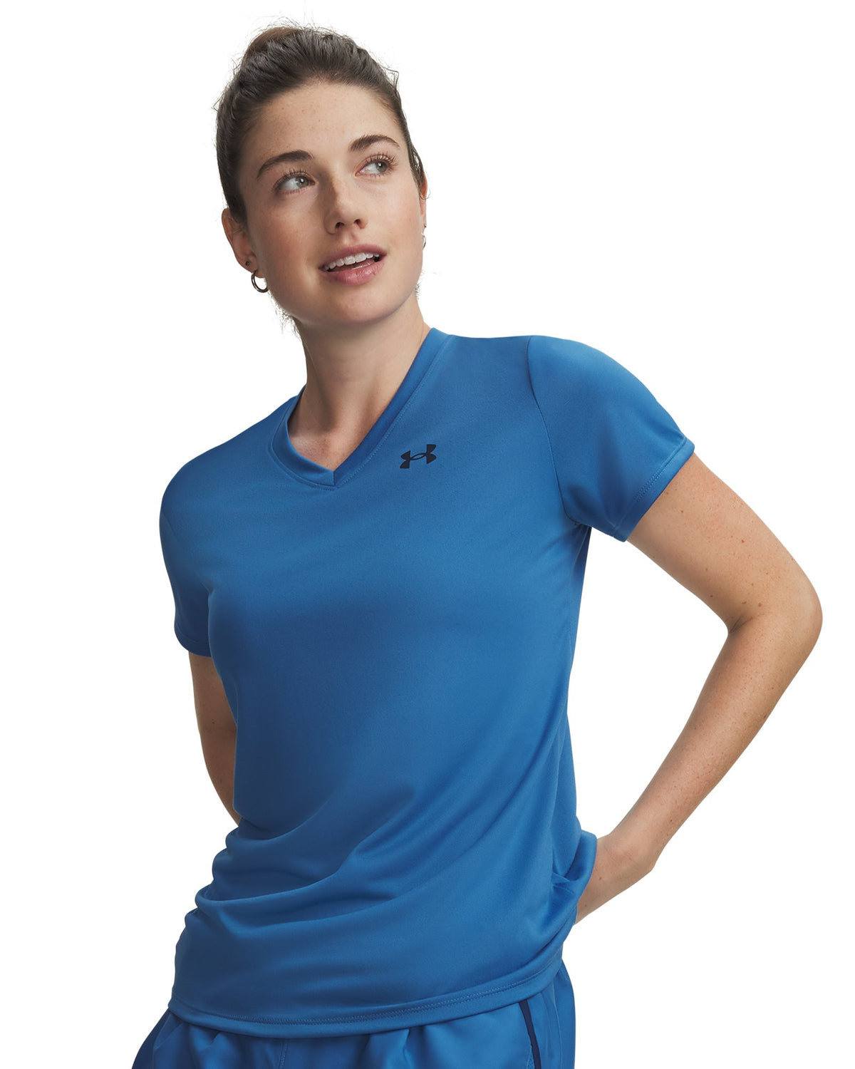 UA Tech™ Women's V-Neck Short Sleeve - Blue