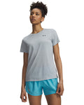 UA Tech™ Twist Women's Short Sleeve - Gray
