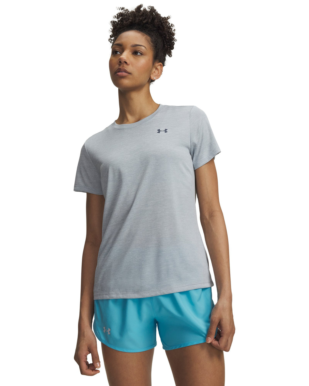 UA Tech™ Twist Women's Short Sleeve - Gray