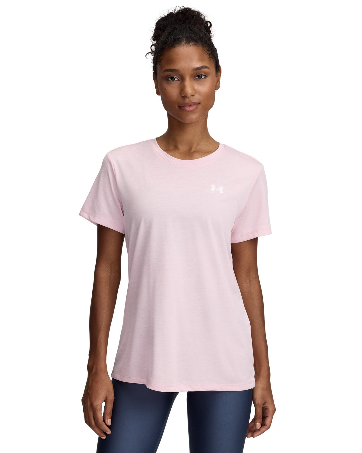 UA Tech™ Twist Women's Short Sleeve - Pink
