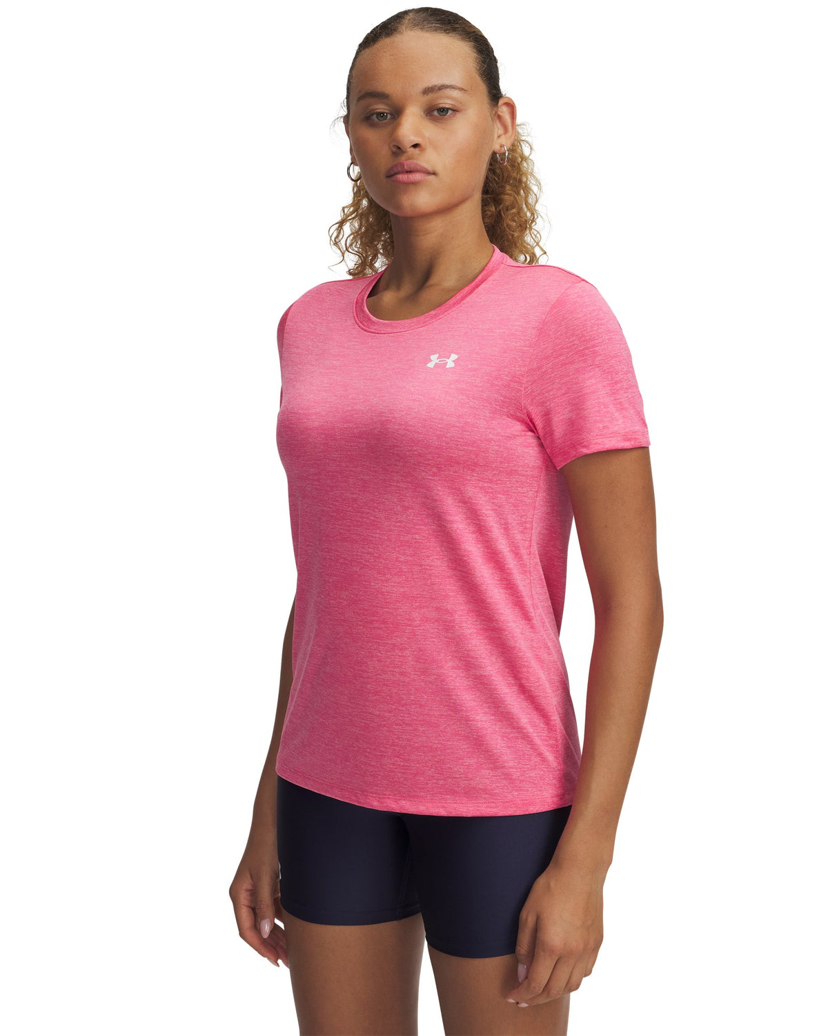 UA Tech™ Twist Women's Short Sleeve - Pink