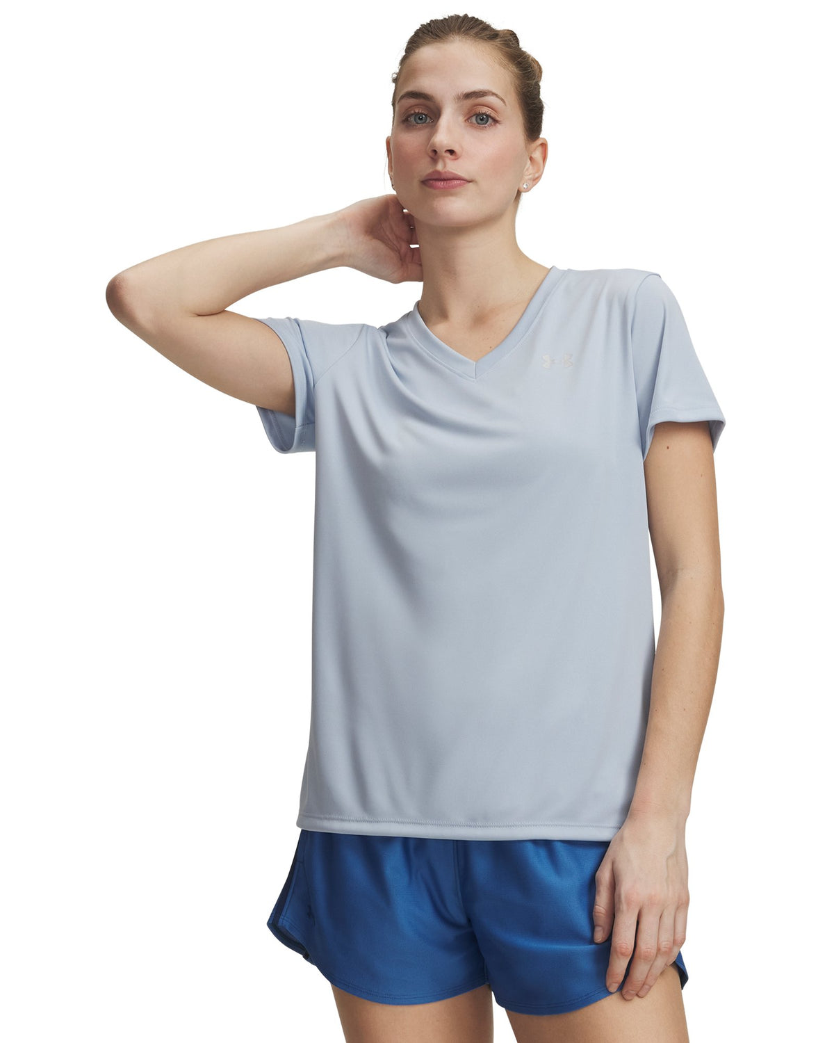 UA Tech™ Women's V-Neck Short Sleeve - Black