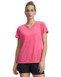UA Tech™ Women's V-Neck Short Sleeve - Pink