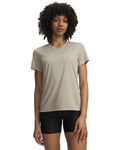 UA Tech™ Twist Women's V-Neck Short Sleeve - Brown