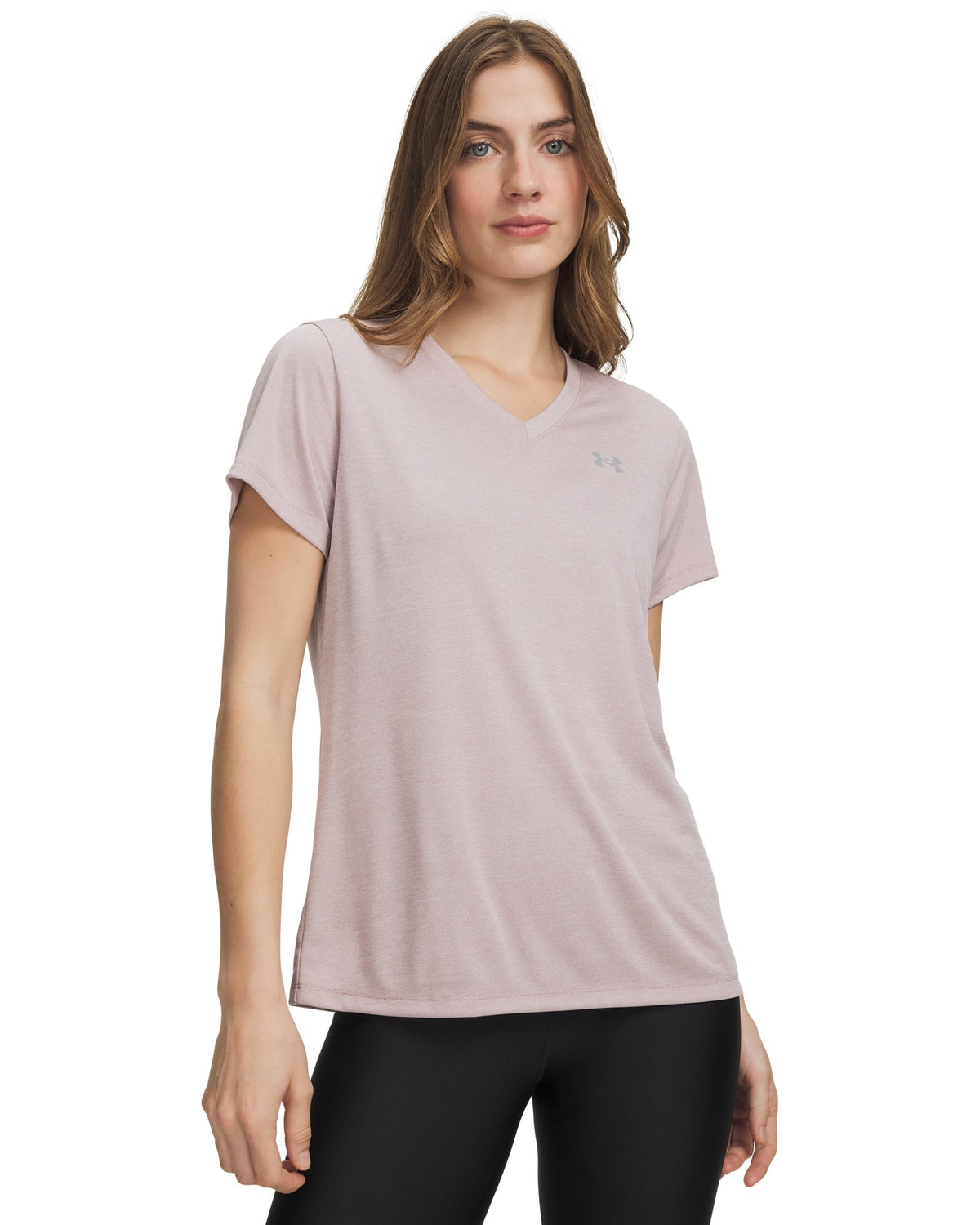 UA Tech™ Twist Women's V-Neck Short Sleeve - Pink