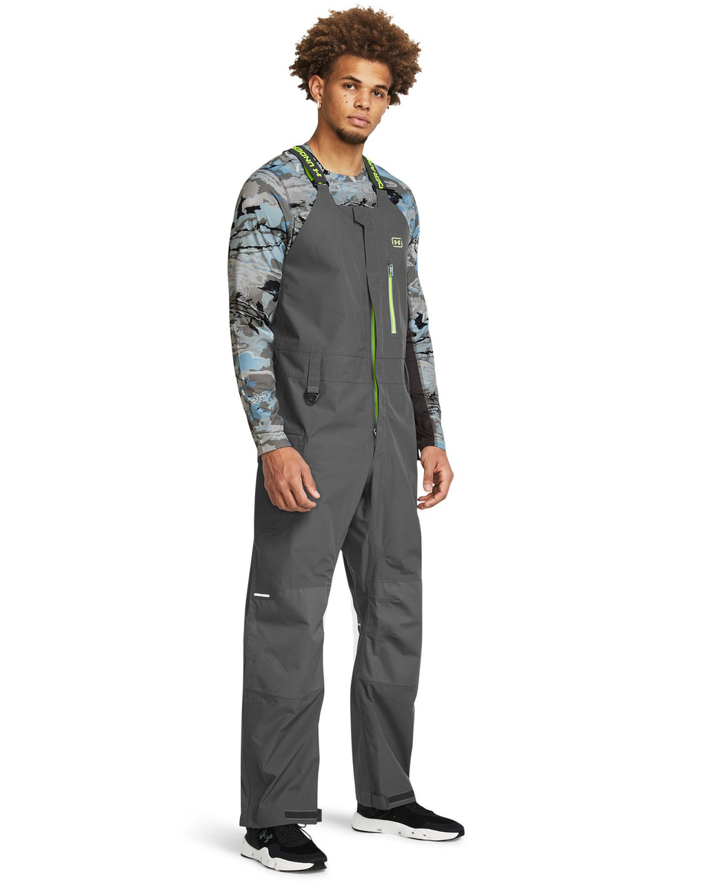 UA Fish Elite Men's Rain Bib - Gray