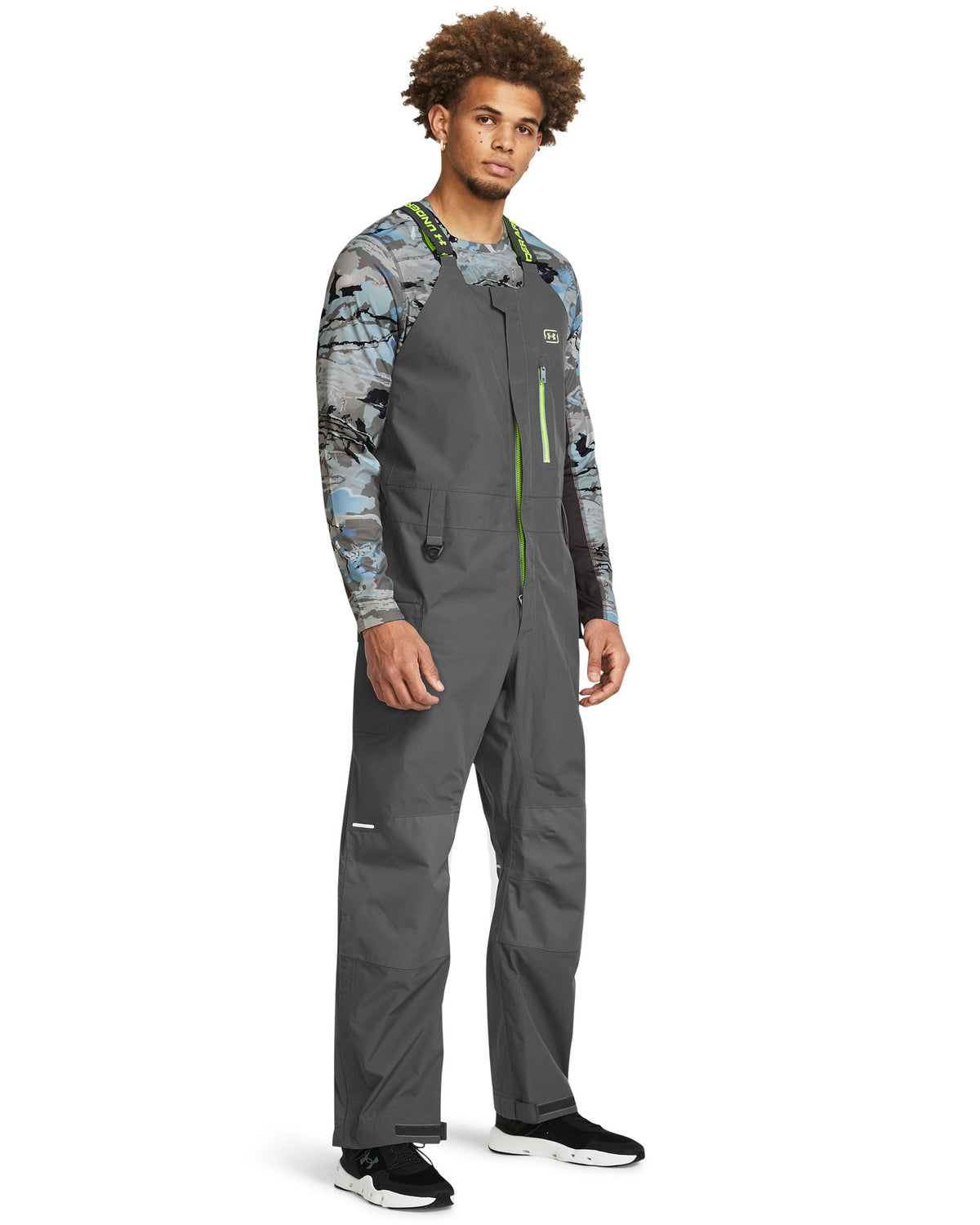 UA Fish Elite Men's Rain Bib - Gray