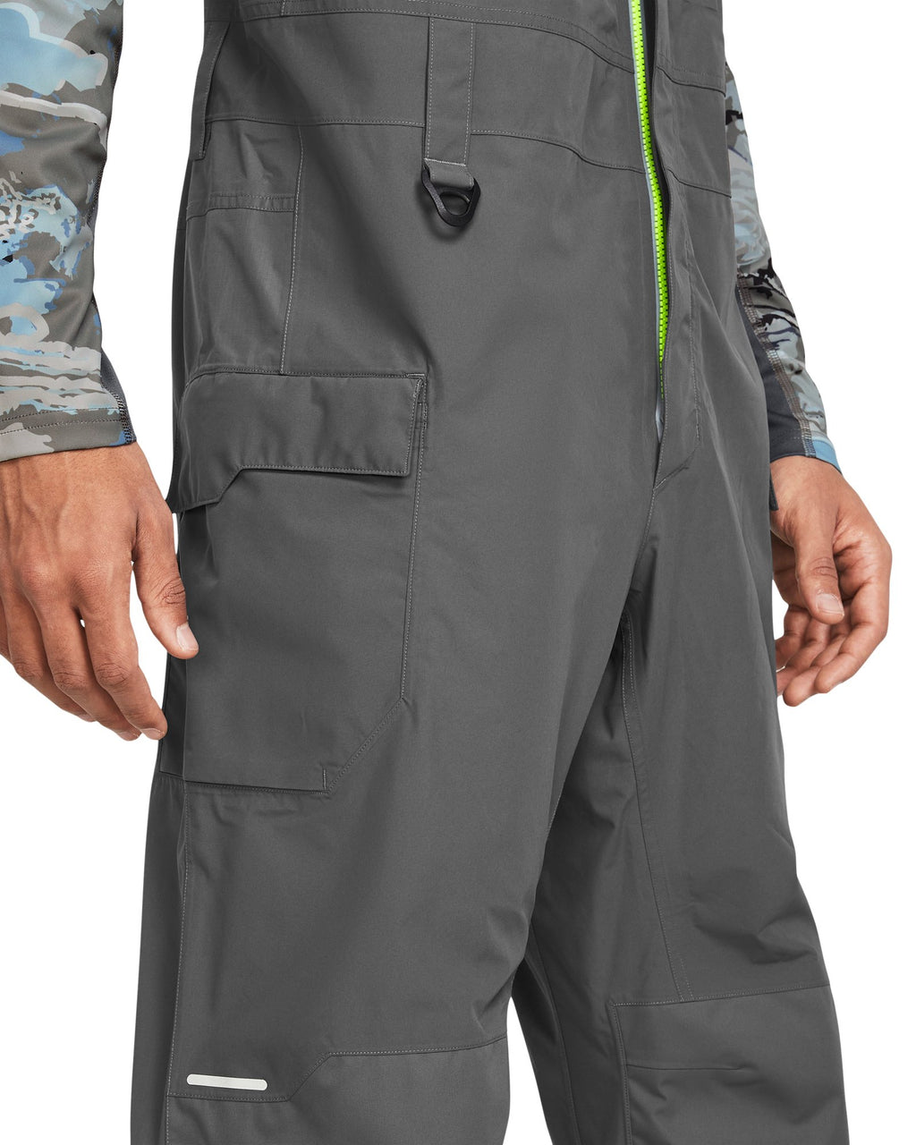 UA Fish Elite Men's Rain Bib - Gray