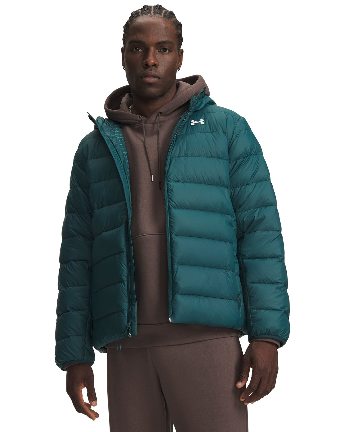 UA Legend Down Men's Hooded Jacket - Green