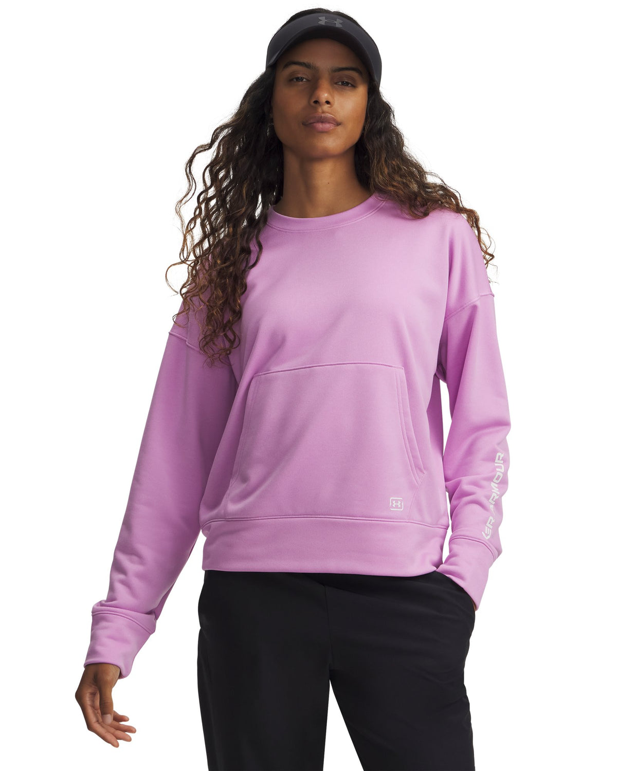 UA Fish Pro Terry Women's Crew - Pink