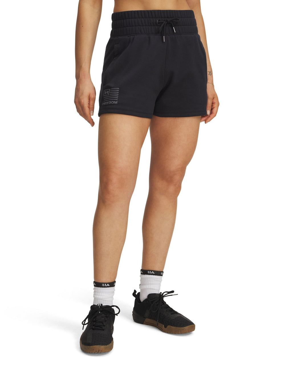 UA Freedom Fleece Women's 3" Shorts - Black