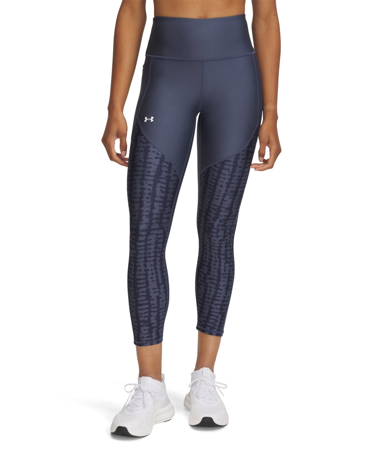 UA Tech™ Printed Panel Women's Ankle Leggings - Gray