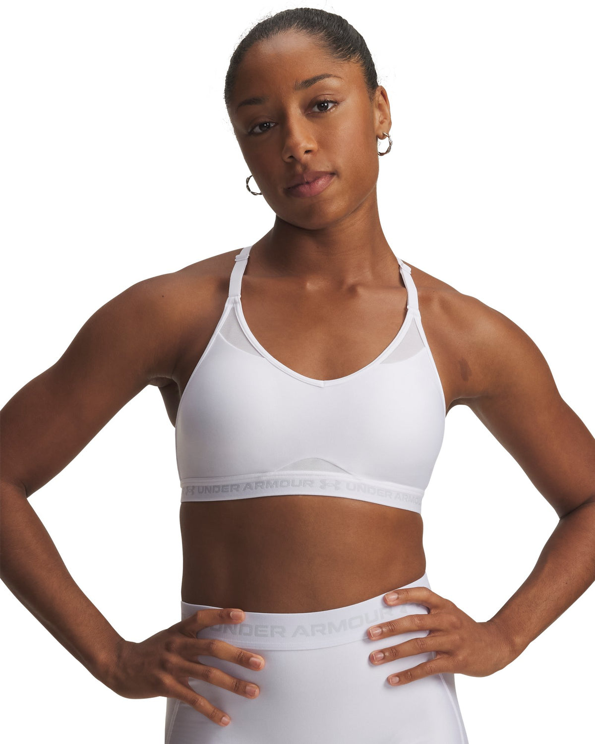 UA Crossback Low Women's Sports Bra - White
