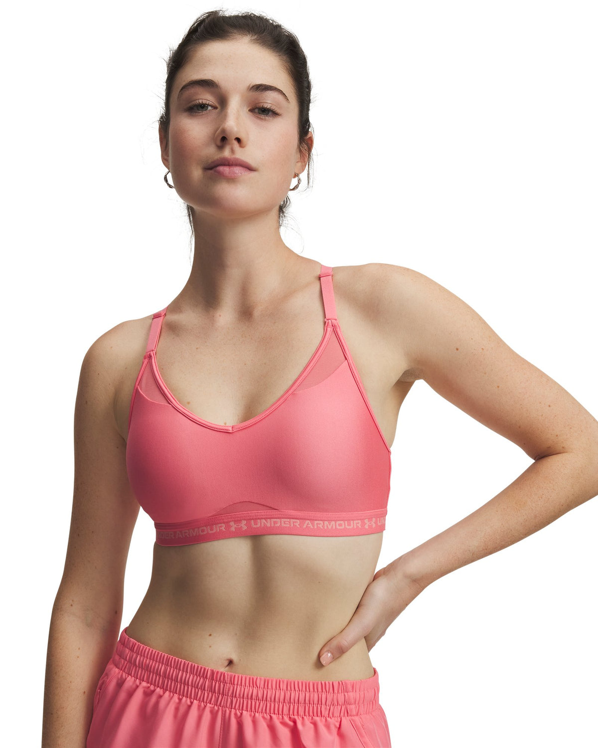UA Crossback Low Women's Sports Bra - Pink