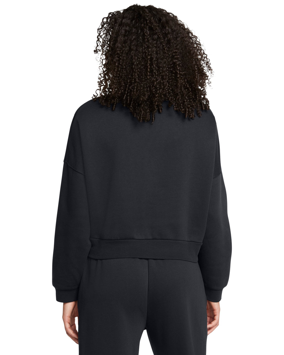 UA Icon Fleece Women's Oversized ½ Zip - Black