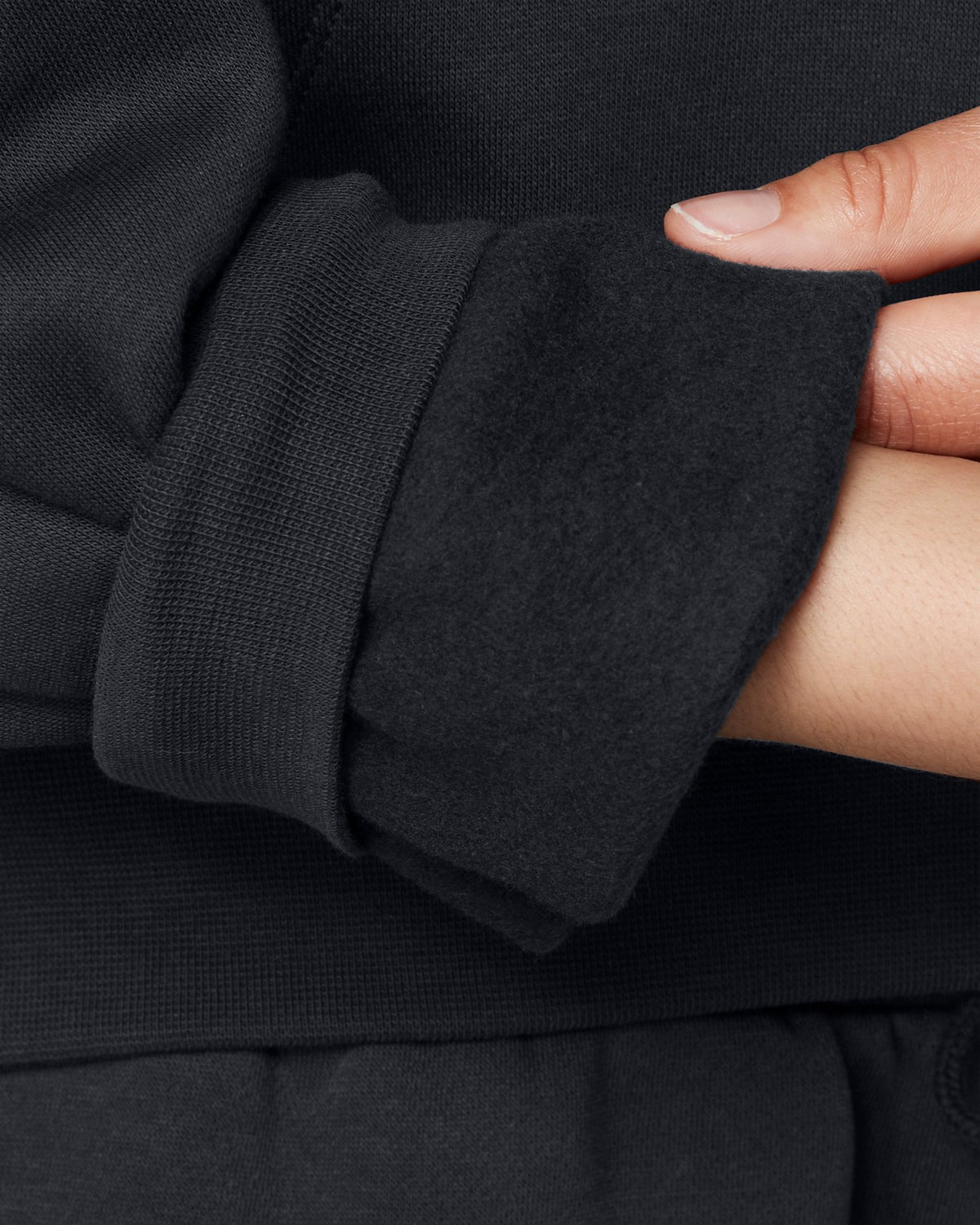 UA Icon Fleece Women's Oversized ½ Zip - Black