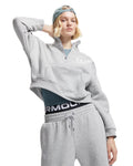 UA Icon Fleece Women's Oversized ½ Zip - Gray