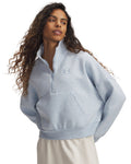 UA Icon Fleece Women's Oversized ½ Zip - Blue
