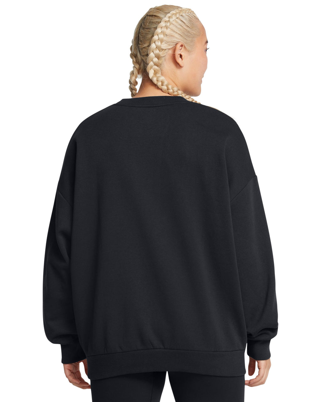UA Rival Fleece Women's Oversized Crew - Black