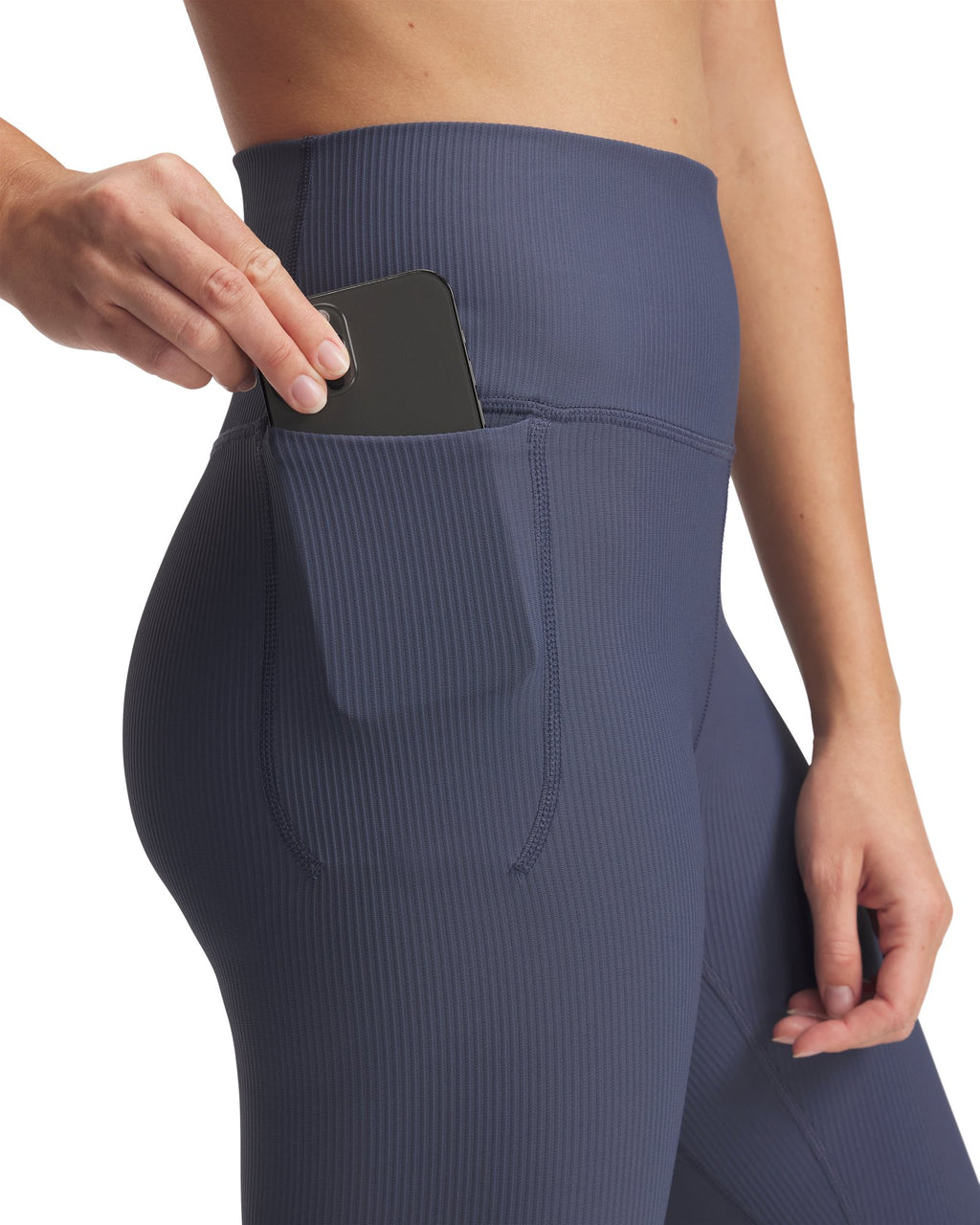 UA Meridian Rib Women's Ankle Leggings - Gray