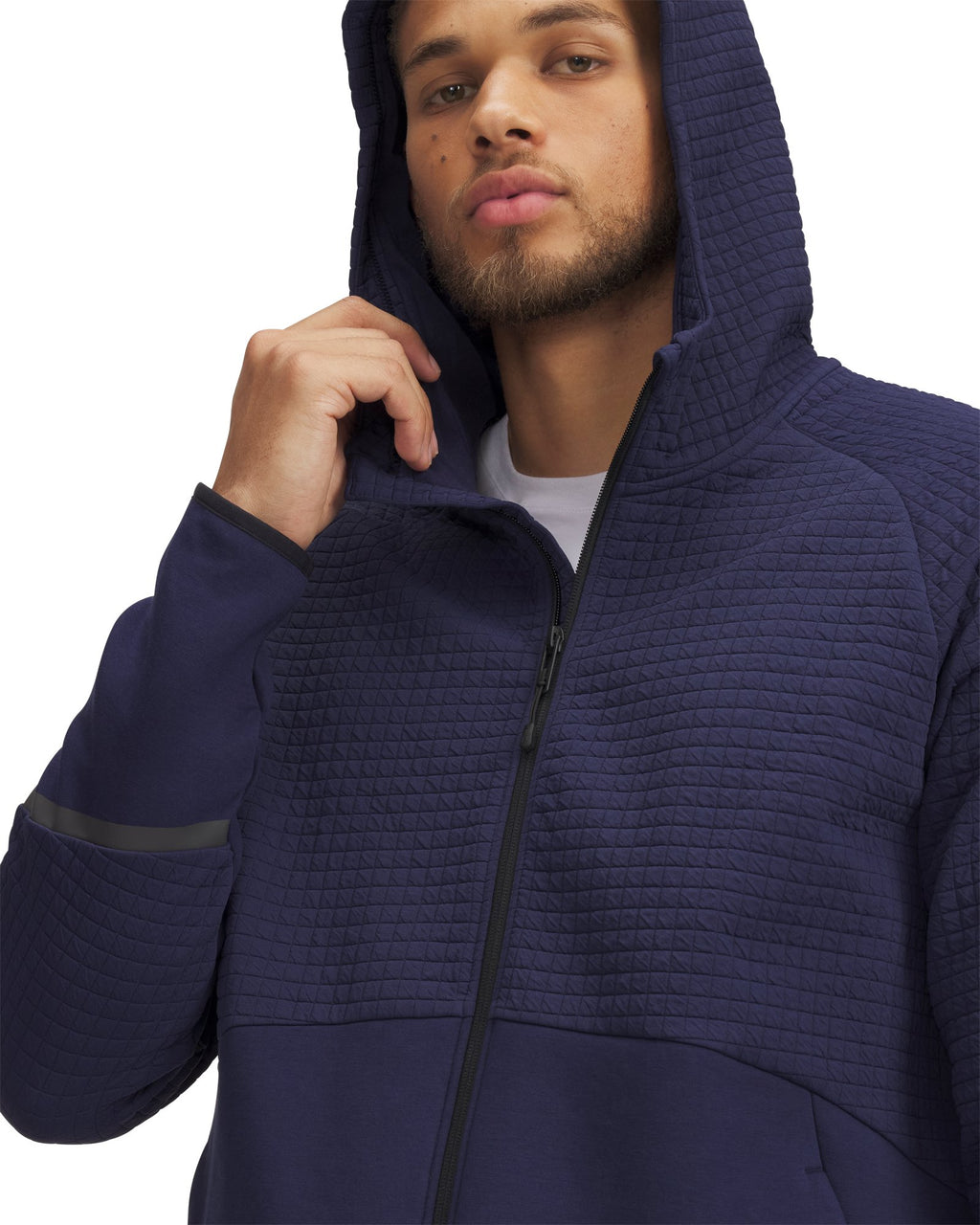 UA Unstoppable Fleece Grid Men's Full-Zip - Blue